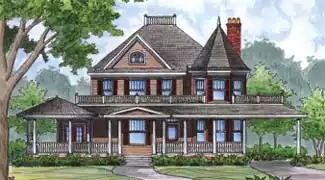 image of victorian house plan 4172