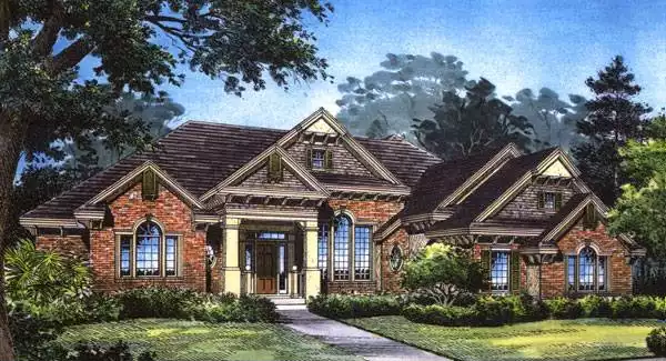 image of large traditional house plan 5055