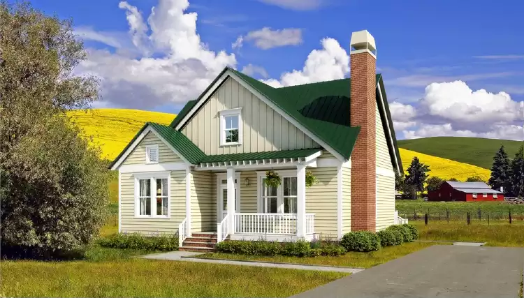 image of small farmhouse plan 7511