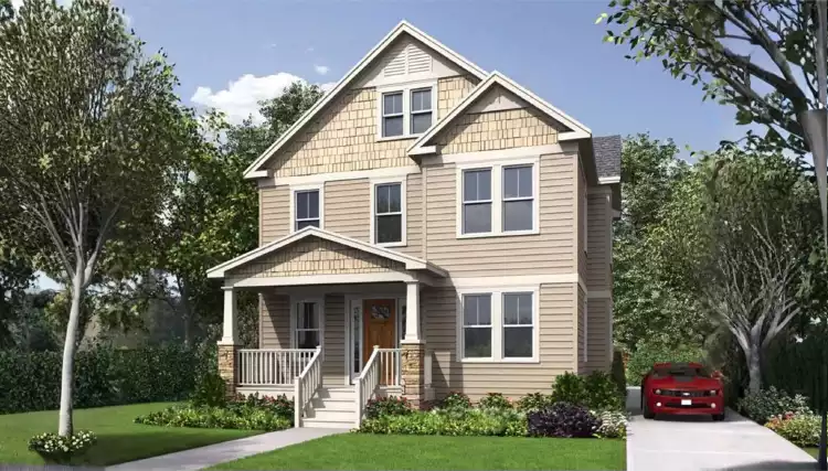 image of cape cod house plan 9478