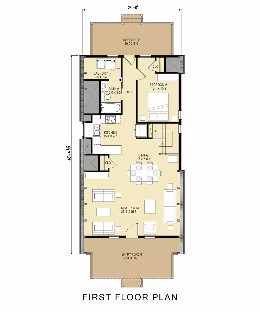 A-Frame Charming Cottage Style House Plan 8594 - 8594, image size:1000x1200