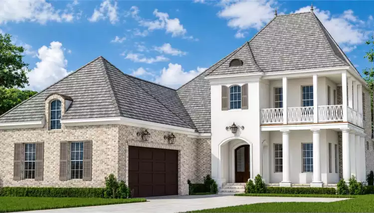 image of georgian & symmetrical house plan 9628