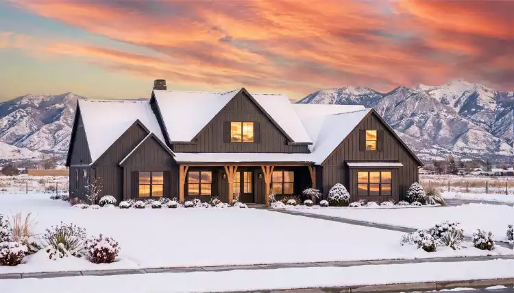 image of farmhouse plan 10105