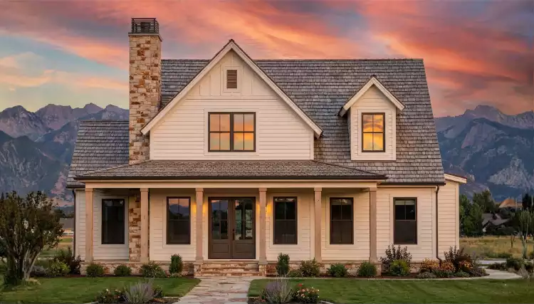 image of 2 story cottage house plan 10137