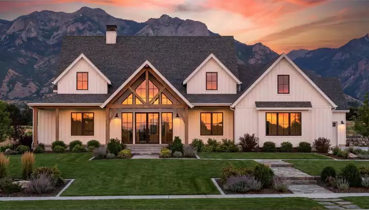 image of large farmhouse plan 10146