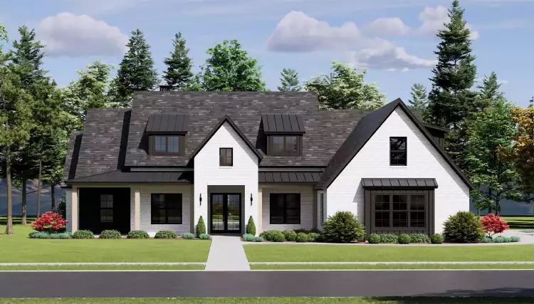 image of transitional house plan 12013