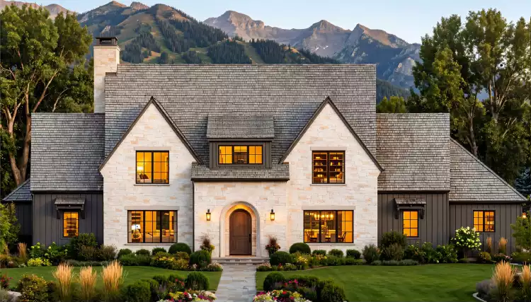 image of 2 story cottage house plan 12042