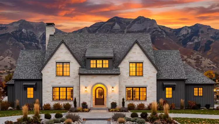 image of large cottage house plan 12042