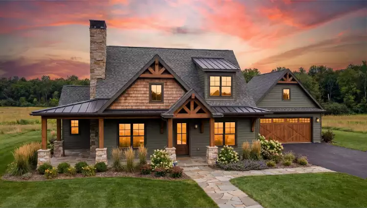 image of cabin plan 12045