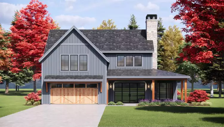 image of 2 story craftsman house plan 12167