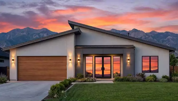 image of small contemporary house plan 12168