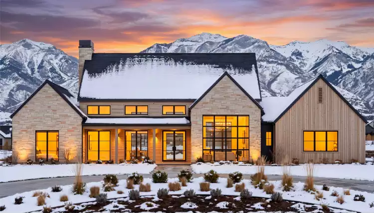 image of single story ranch house plan 4985