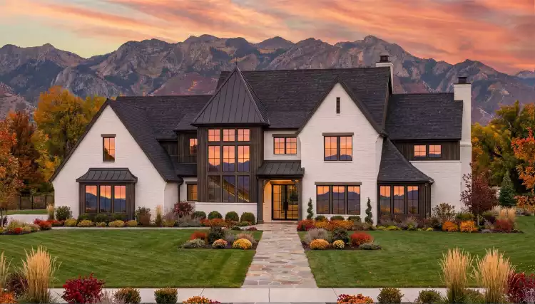 image of transitional house plan 4993