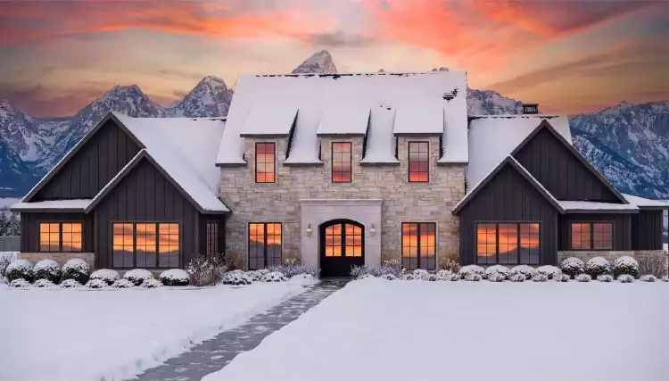 image of 2 story french country house plan 6761