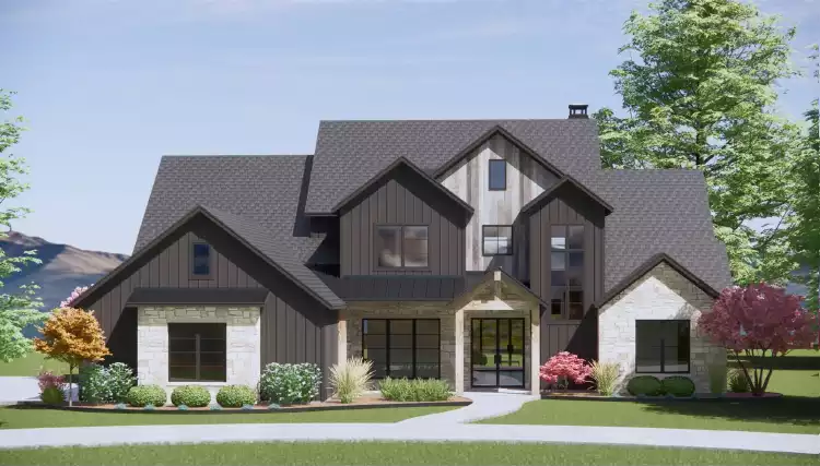 image of modern farmhouse plan 6794