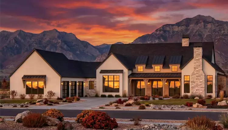 image of large farmhouse plan 6879