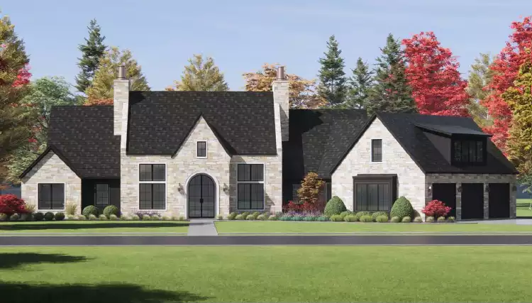 image of french country house plan 7109