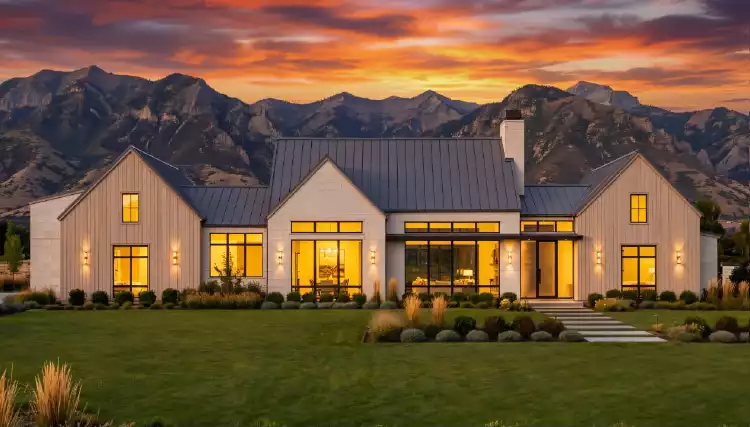 image of 2 story contemporary house plan 7304