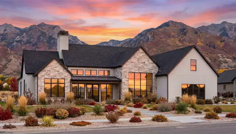 image of single story ranch house plan 7649