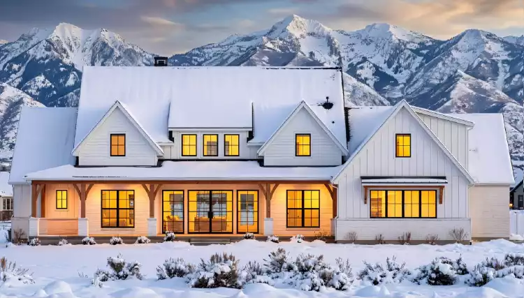 image of transitional house plan 9074