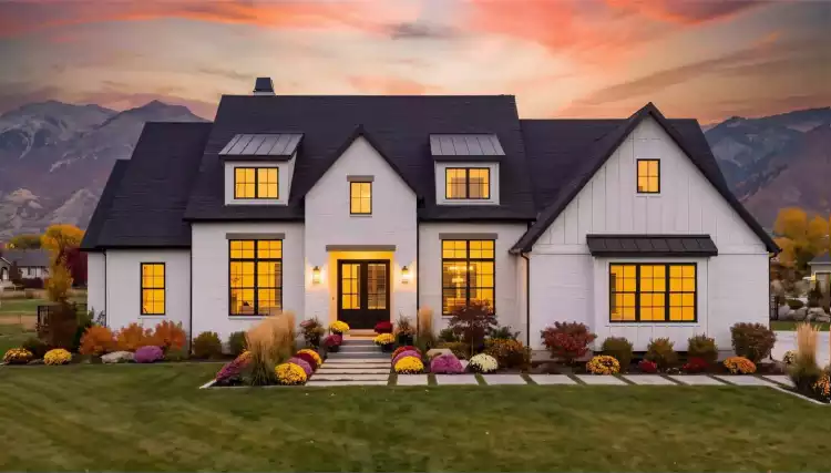 image of side entry garage house plan 9174