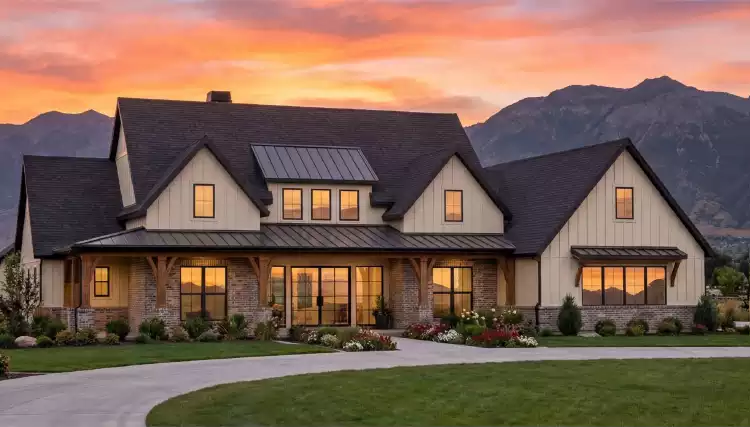 image of large traditional house plan 9177