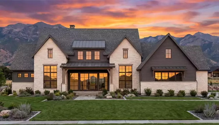 image of large traditional house plan 9180