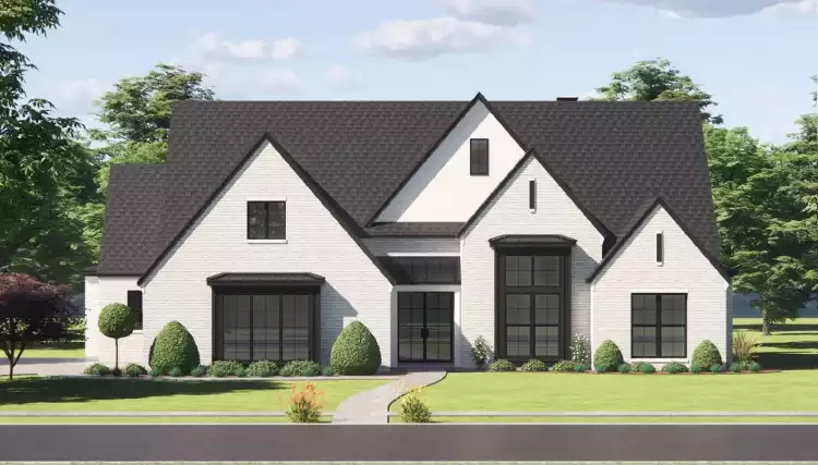 image of transitional house plan 9184