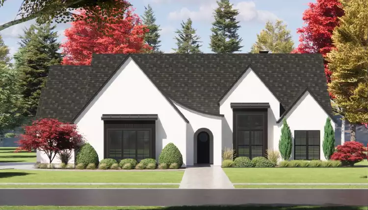 image of transitional house plan 9193