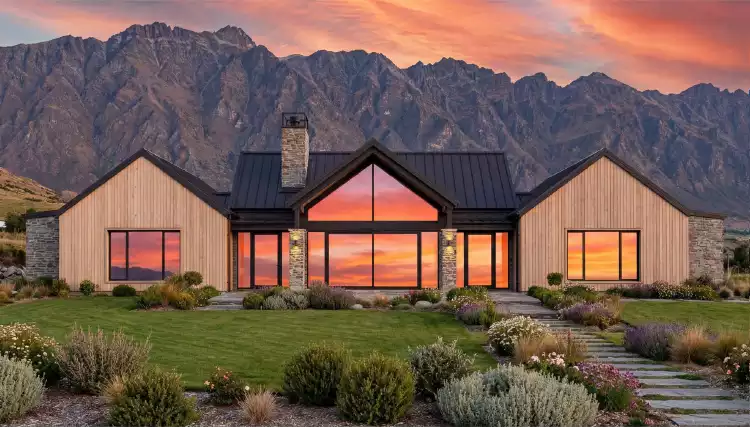 image of side entry garage house plan 9194