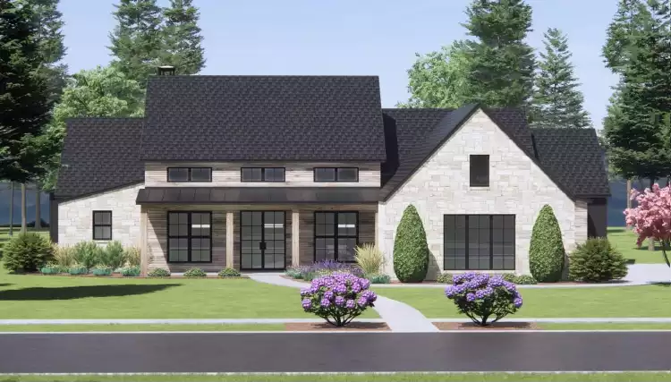 image of modern farmhouse plan 9198