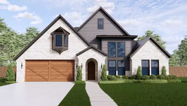 image of french country house plan 9229