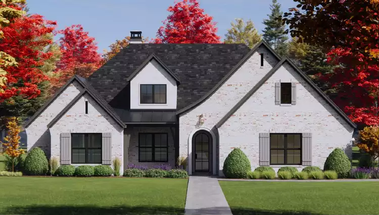 image of transitional house plan 9241