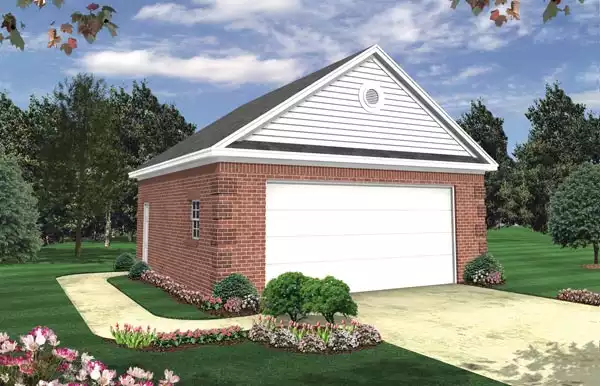 image of garage house plan 6769