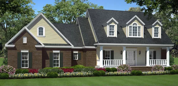 image of small farmhouse plan 8567