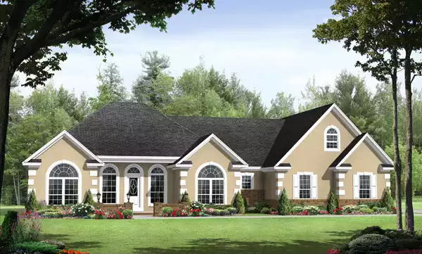 image of 1.5 story house plan 7051
