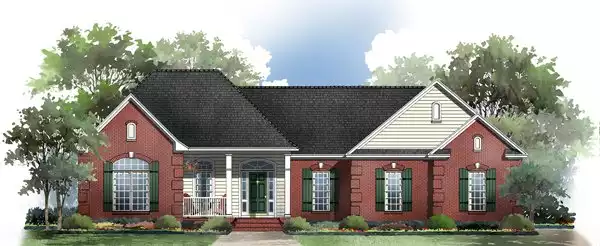 image of single story country house plan 5763