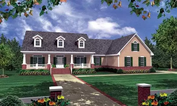 image of affordable ranch house plan 5764