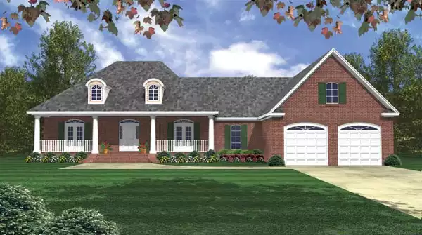 image of affordable farmhouse plan 6843