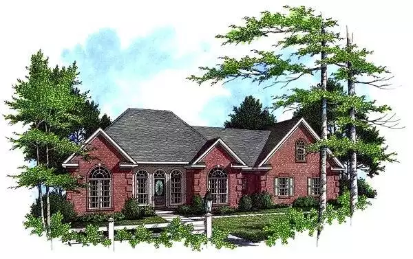 image of french country house plan 5877