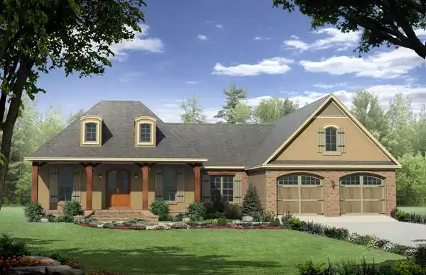 image of french country house plan 7079