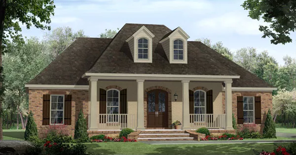 image of french country house plan 8563