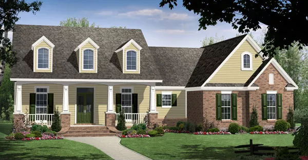 image of country house plan 8220