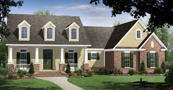image of affordable country house plan 8220