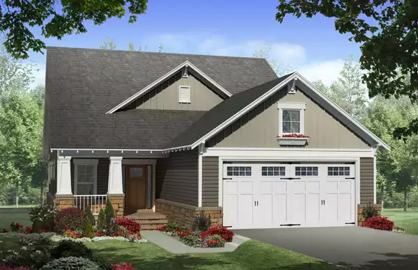 image of 1.5 story house plan 7684