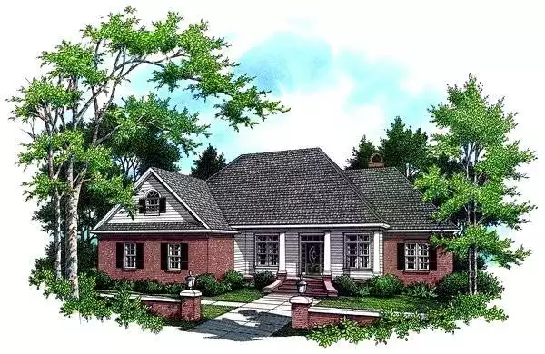 image of french country house plan 5751