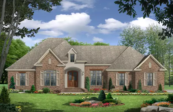 image of french country house plan 6709