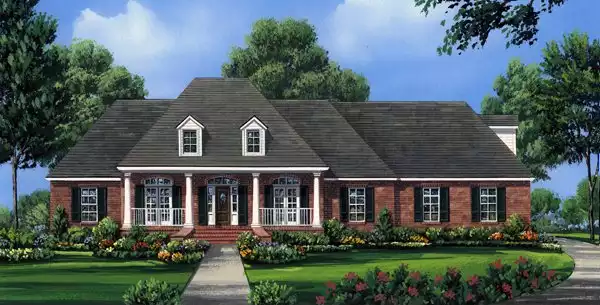 image of affordable farmhouse plan 5879