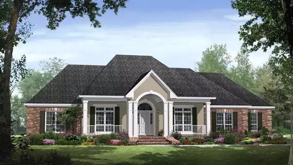 image of single story country house plan 7131