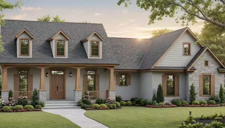 image of 1.5 story house plan 11265